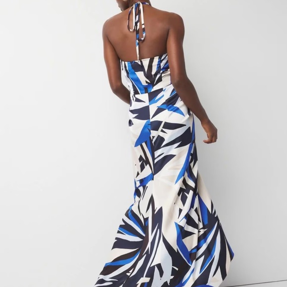 WHBM Satin Halter Maxi Dress - Picture 3 of 5